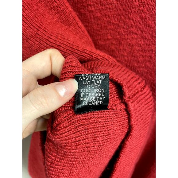 THE J PETERMAN CO NEW Merino Wool Crewneck Sweater in Marron Men's XL - Picture 9 of 11